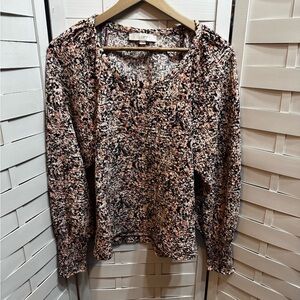 Loft Colorful Puff Sleeved Top